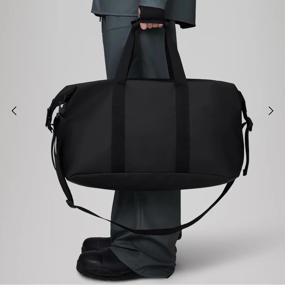 RAINS Black Men's Duffel Bag - Picture 2 of 7